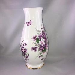 Vaso in porcellana con violette 2